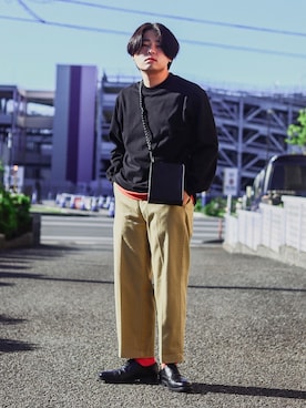 「UNIQLO（ユニクロ）の50色ソックス（消臭機能付き）（ソックス/靴下）」を使った、 mochizukitakuyaさん（メンズ・170cm）の秋コーディネート