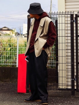 「STUDIOUS(ステュディオス)のアイテム(リング)」を使った、 mochizukitakuyaさん(メンズ・170cm)の秋コーディネート