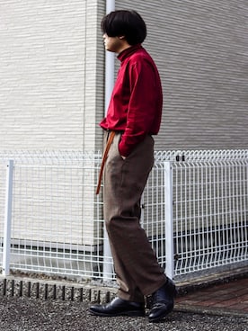 「STUDIOUS(ステュディオス)のアイテム(リング)」を使った、 mochizukitakuyaさん(メンズ・170cm)の秋コーディネート