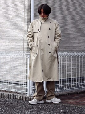  mochizukitakuya使用「URBAN RESEARCH（高密度 スーピマツイル トレンチコート）」的時尚穿搭