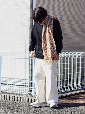 「SENSE OF PLACE by URBAN RESEARCH（センスオブプレイスバイアーバンリサーチ）のワイドデニム（その他パンツ）」を使った、 mochizukitakuyaさん（メンズ・170cm）の秋コーディネート