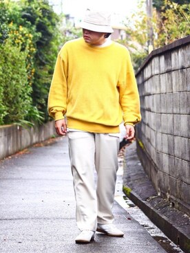 「STUDIOUS（ステュディオス）のアイテム（アクセサリー）」を使った、 mochizukitakuyaさん（メンズ・170cm）の秋コーディネート