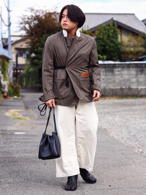 mochizukitakuya｜SUNSEAのテーラードジャケットを使った 