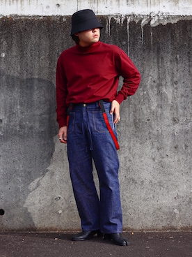 「STUDIOUS（ステュディオス）のアイテム（アクセサリー）」を使った、 mochizukitakuyaさん（メンズ・170cm）の冬コーディネート