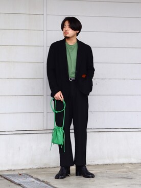 「SUNSEA（サンシー）のアイテム（テーラードジャケット）」を使った、 mochizukitakuyaさん（メンズ・170cm）の春コーディネート