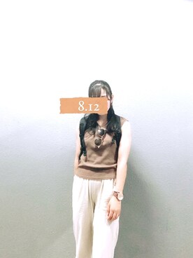 「BEAMS（ビームス）のアイテム（メガネ）」を使った、aaachan0505さん（レディース・160cm）の夏コーディネート