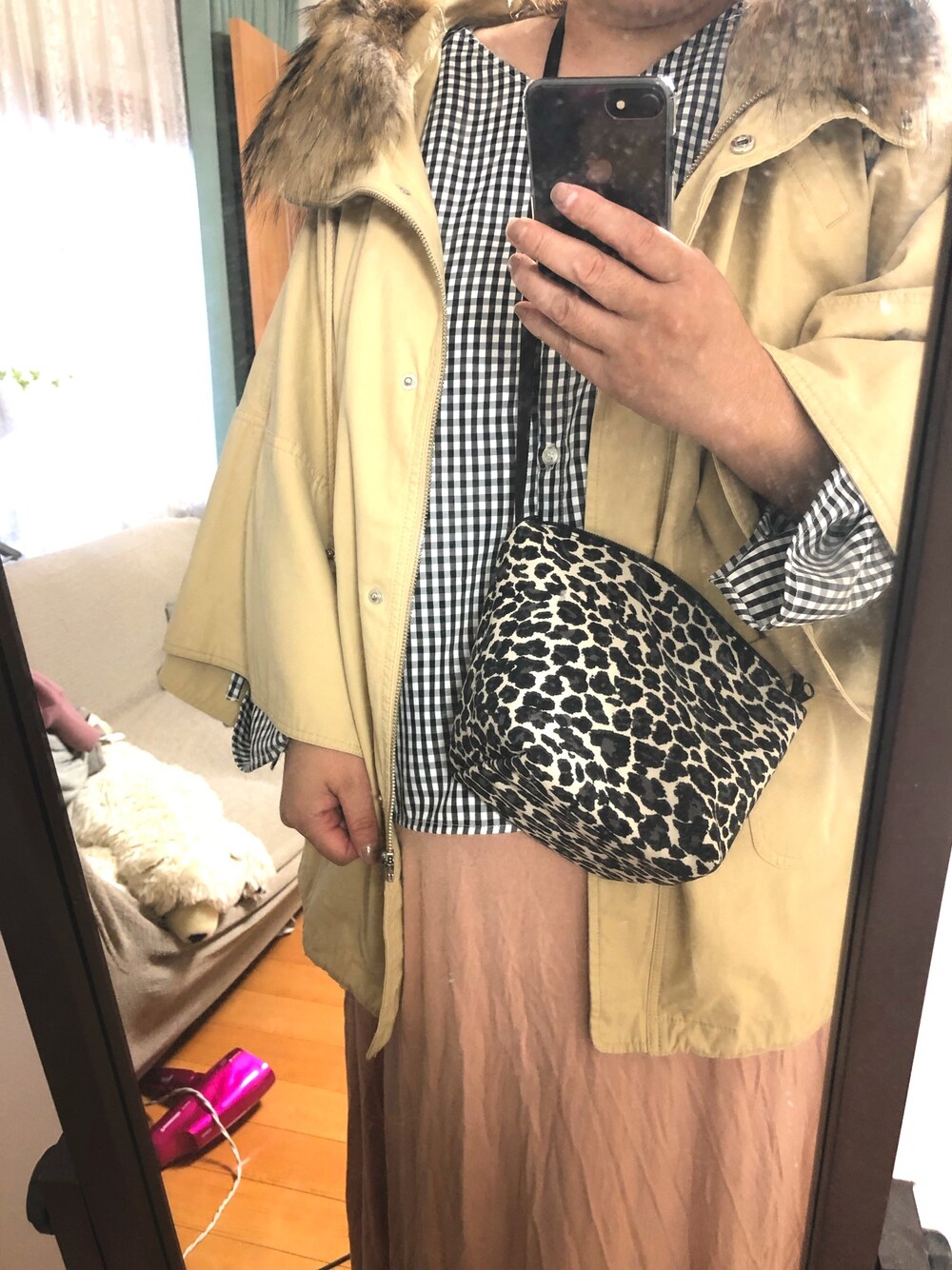 「ぽっちゃり」｜「mysticのアイテム（シャツ/ブラウス、ブラック系）」を使った、sachii0525さん（レディース・173cm）の秋コーディネートの1枚目の写真