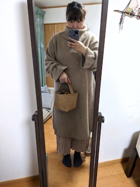 「アイテム（ワンピース/ドレス）」を使った、sachii0525さん（レディース・173cm・40代）の秋コーディネート