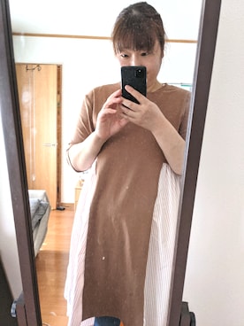 「アイテム（ワンピース/ドレス）」を使った、sachii0525さん（レディース・173cm・40代）の春コーディネート