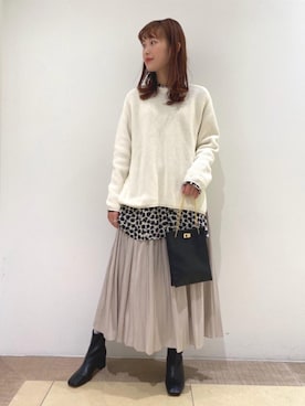 reina takahashiさん（レディース・161cm）の冬コーディネート