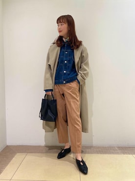 「ELYSIR（エリジール）のアイテム」を使った、reina takahashiさん（レディース・161cm）の冬コーディネート