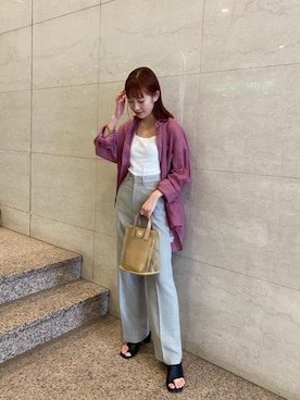 「TILLETT（ティレット）のアイテム」を使った、reina takahashiさん（レディース・161cm）の春コーディネート