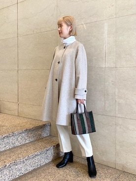 「LAURA DI MAGGIO（ローラディマッジオ）のアイテム」を使った、reina takahashiさん（レディース・161cm）の秋コーディネート