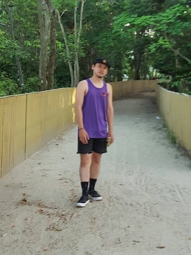 「Patta（パタ）のアイテム」を使った、Noriyoshi YASUNAGA さん（メンズ・172cm）の夏コーディネート