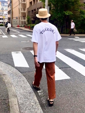 「TOKYO CULTUART by BEAMS（トウキョウカルチャートバイビームス）のアイテム（トップス）」を使った、ゆーきさん（メンズ・180cm）の春コーディネート