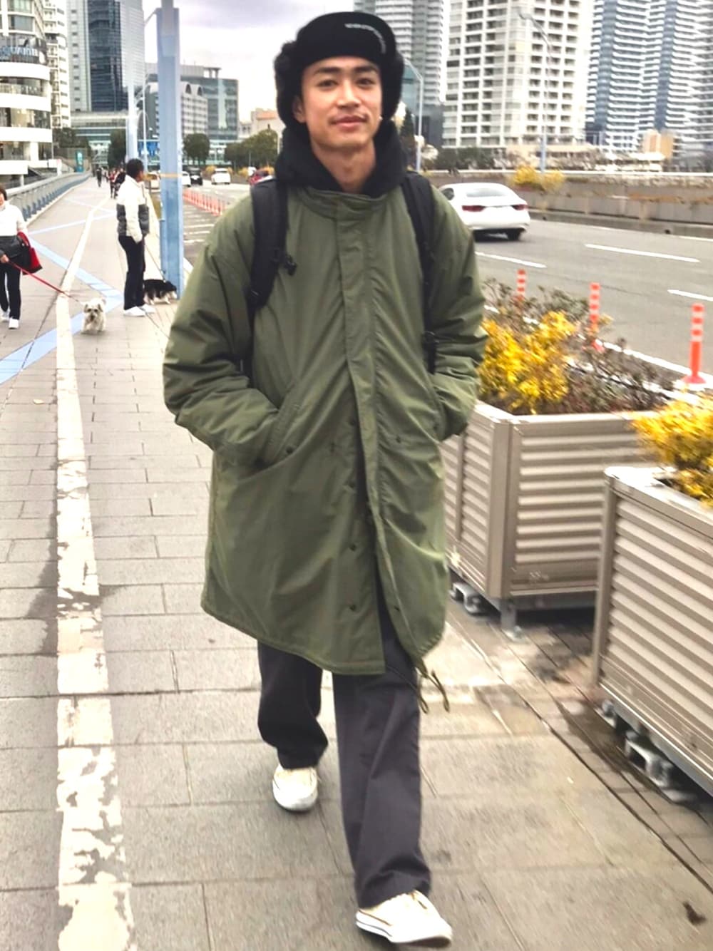 オリーブグリーン モッズコートビームスプラス BEAMS PLUSのモッズコートを使った人気ファッション