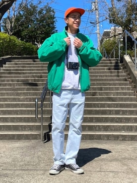 「SHIPS JET BLUE（シップスジェットブルー）のアイテム（帽子）」を使った、ゆーきさん（メンズ・180cm）の春コーディネート
