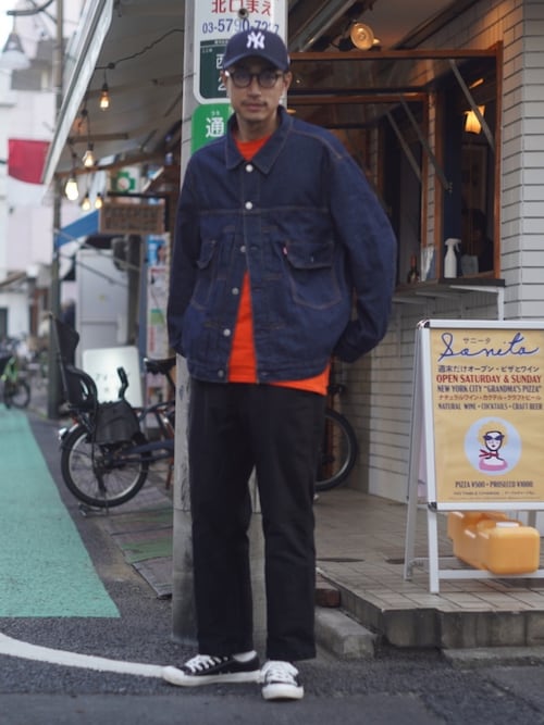 ゆーき｜Levi'sのデニムジャケットを使ったコーデ 
