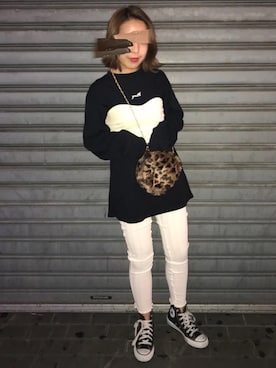 「アイテム（レギンス/スパッツ）」を使った、さきほさん（レディース・153cm・10代）の夏コーディネート