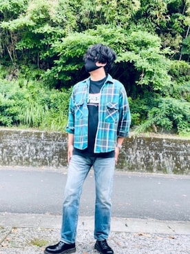 「シュプリーム」｜「アイテム（ブーツ）」を使った、yfc  さん（メンズ・176cm）の夏コーディネート