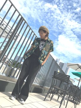 「テラスモール湘南」｜「アイテム（シャツ/ブラウス）」を使った、YUKIさん（レディース・153cm）の夏コーディネート