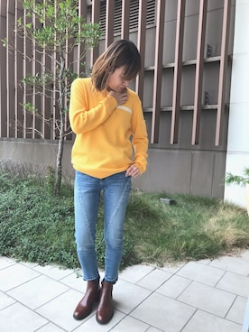 「yellow」｜YUKIさん（レディース・153cm）の秋コーディネート