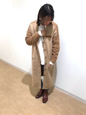 「ロングニット」｜YUKIさん（レディース・153cm）の秋コーディネート