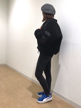 YUKIさん(レディース・153cm)の冬コーディネート