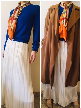 「SALON adam et rope'（サロン アダム エ ロペ）のアイテム（トレンチコート）」を使った、ichikko25さん（レディース・158cm）の春コーディネート