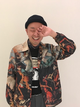 「COMME des GARCONS（コムデギャルソン）のアイテム（ナイロンジャケット、その他）」を使った、VCSandVCSさん（メンズ・175cm）の夏コーディネート
