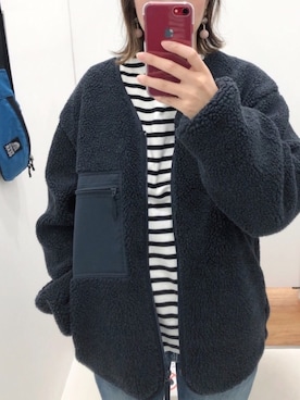 「MENS」｜「アイテム（その他アウター）」を使った、sana さん（レディース・166cm）の秋コーディネート