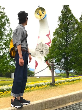 「Reebok（リーボック）のユニセックス リーボック インスタ ポンプフューリー ブラック Reebok INSTAPUMP FURY OG V65750（スニーカー）」を使った、のろ助さん（メンズ・177cm）の春コーディネート