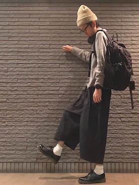 「Dr. Martens（ドクターマーチン）のDr.Martens (ドクターマーチン)/1461 3EYE GIBSON SHOES（その他シューズ）」を使った、のろ助さん（メンズ・177cm）の秋コーディネート
