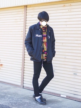 「ストリート服が好き」｜「アイテム（財布/小物）」を使った、りゅたろさん（メンズ・180cm）の秋コーディネート
