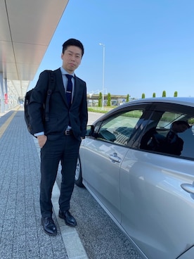 「NANO universe（ナノユニバース）のアイテム（フォーマルスーツ/小物）」を使った、K-TAさん（メンズ・170cm）の春コーディネート