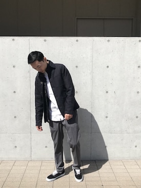 「URBAN RESEARCH（アーバンリサーチ）のアイテム（フォーマルスーツ/小物）」を使った、胡淇幃さん（メンズ・170cm）の春コーディネート