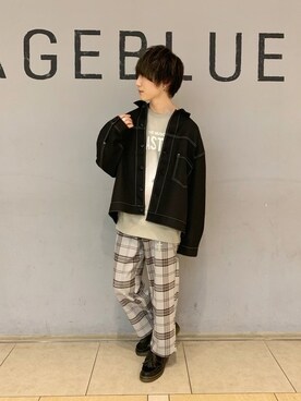 「RAGEBLUE（レイジブルー）のアイテム（ローファー）」を使った、けーごさん（メンズ・169cm）の冬コーディネート
