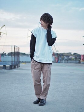 けーごさん（メンズ・169cm）の春コーディネート