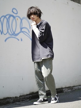 けーごさん（メンズ・169cm）の春コーディネート
