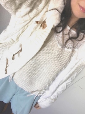 「CECIL McBEE（セシルマクビー）のアイテム（その他アウター）」を使った、Anemoneさん（レディース・159cm）の冬コーディネート