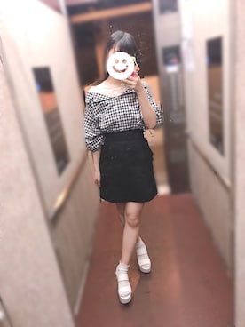 「CECIL McBEE（セシルマクビー）のアイテム（サンダル）」を使った、juri♡さん（レディース・158cm）の春コーディネート