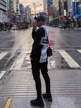 「streetsnap」｜「アイテム（帽子）」を使った、TUNGさん（メンズ・171cm）の春コーディネート