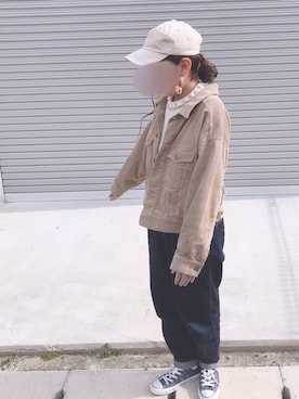 「CONVERSE（コンバース）のALL STAR HI（スニーカー）」を使った、n .さん（レディース・154cm）の春コーディネート