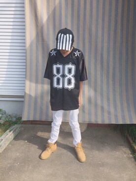 「BIGBANG（ビッグバン）のアイテム」を使った、마이さん（メンズ・157cm）の夏コーディネート