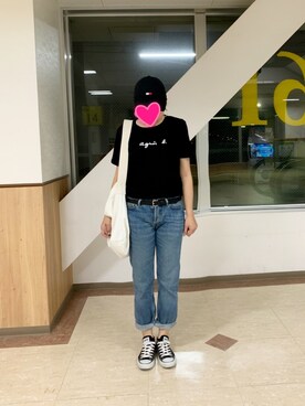 「スボーツミックス」｜「アイテム（キャップ）」を使った、마이さん（レディース・163cm）の夏コーディネート