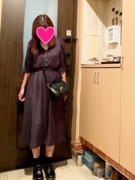 「Caffe（カフェ）のアイテム」を使った、마이さん（レディース・163cm）の秋コーディネート