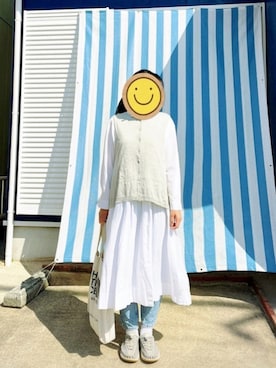 「SO（エスオー）のアイテム（シャツワンピース）」を使った、마이さん（レディース・163cm）の春コーディネート