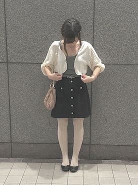 「シアタープロダクツ(THEATRE PRODUCTS)」｜「アイテム（バレエシューズ）」を使った、めいこさん（レディース・150cm）の夏コーディネート