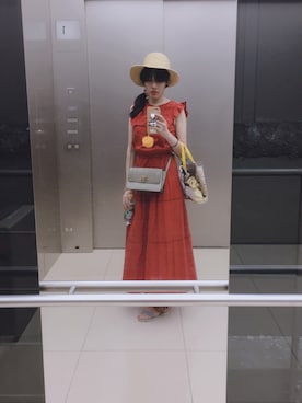 「EMMAJAMES（エマジェイムス）のアイテム」を使った、minaseさん（レディース・167cm）の夏コーディネート