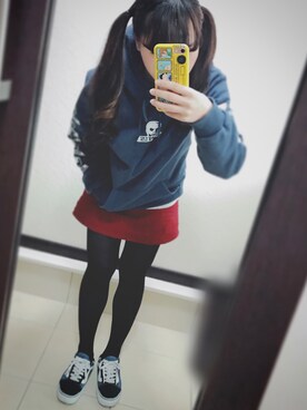 「SKULLSKATES」｜ぴょんさん（レディース・150cm）の冬コーディネート